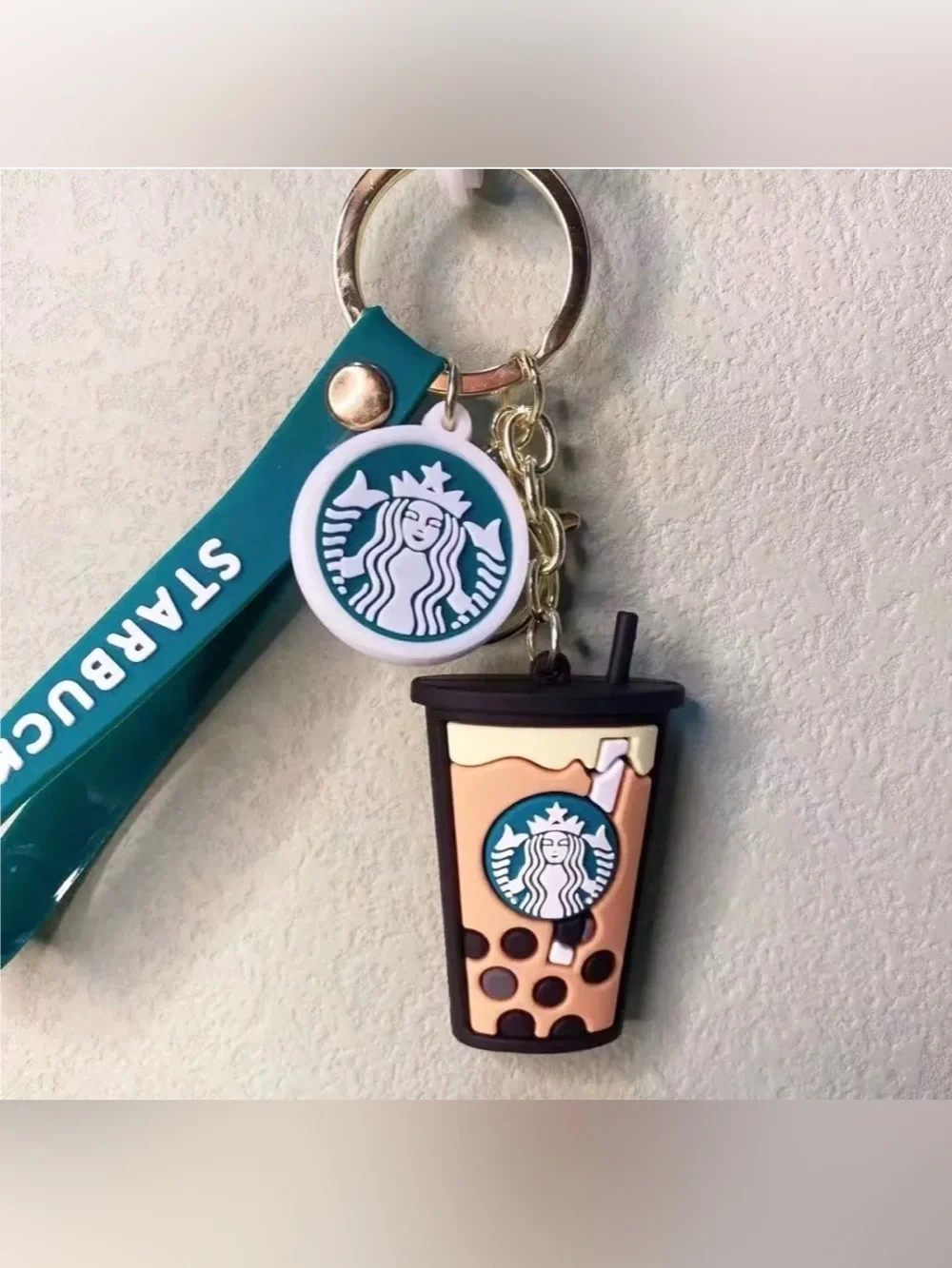 NEW Starbucks Brown Bubble Tea Bag Charm - Keychain